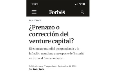 Columna Forbes: ¿Frenazo o corrección del venture capital?